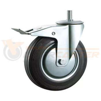 Garrucha espiga industrial con freno