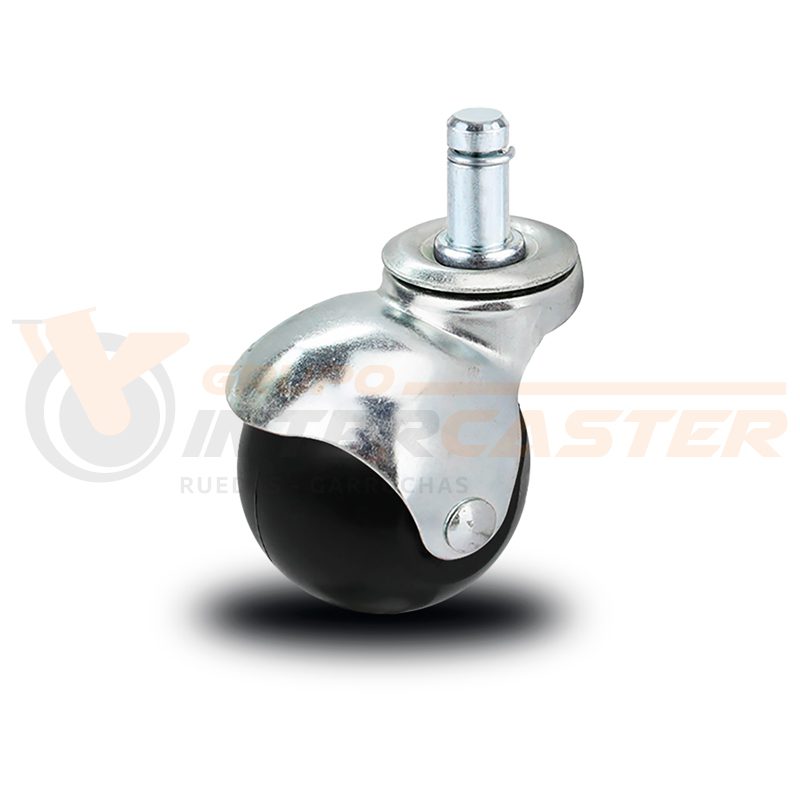 Rueda para silla con soporte de acero